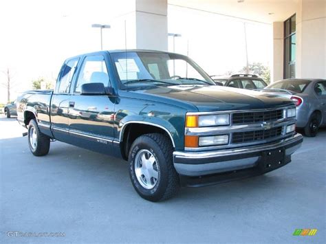 1998 Emerald Green Metallic Chevrolet Ck C1500 Silverado Extended Cab