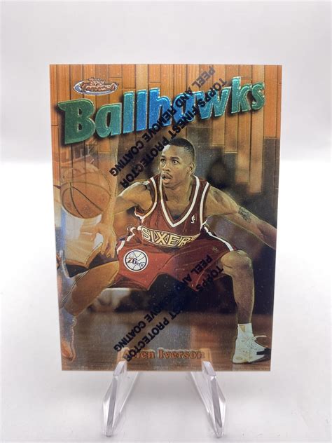 Topps Finest Allen Iverson Ballhawks W Coating Ers Ebay