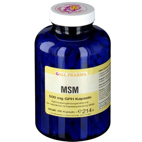 GALL PHARMA MSM 500 Mg GPH Kapseln Shop Apotheke At