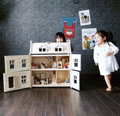 Pin By Vitool Viraponsavan On Sustainable Play Wooden Dollhouse