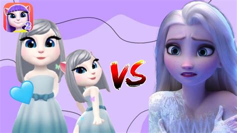 Elsa ️ ☃️ Vs Angela 😱😱 Frozen 2 Elsa Cosplay Mygamingcontainer Youtube