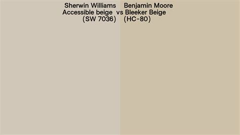 Sherwin Williams Accessible Beige Sw 7036 Vs Benjamin Moore Bleeker