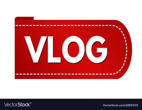 Vlog banner design Royalty Free Vector Image - VectorStock