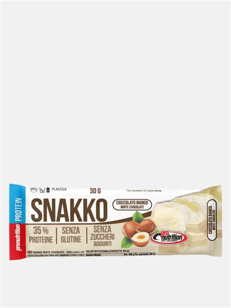 Pro Nutrition Snakko Fit Ciocco Bianco Proteine Integratori Nencini