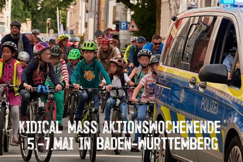 Auch in Baden Württemberg viele Aktionen am Kidical Mass Wochenende