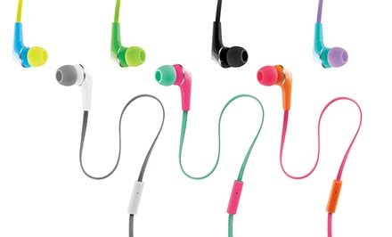 2-Pack of Earbuds with Mic | Groupon Goods