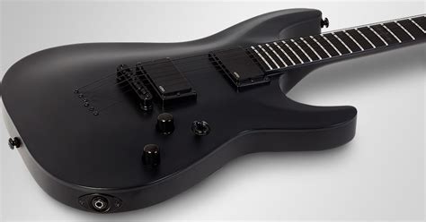 Schecter Guitar Research C-1 Platinum Blackout Electric Guitar Satin ...