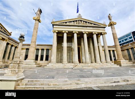 Academy Of Athens Greece Stock Photo Alamy