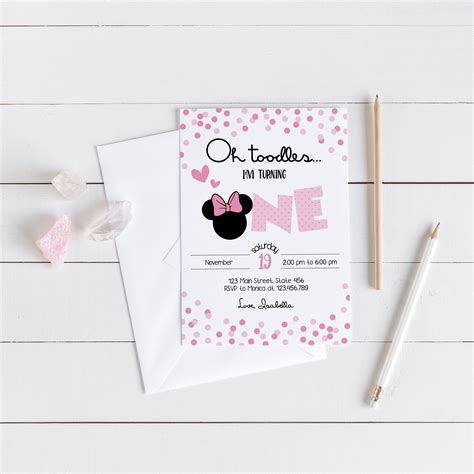 Printable Baby Shower Invitations Minnie Mouse