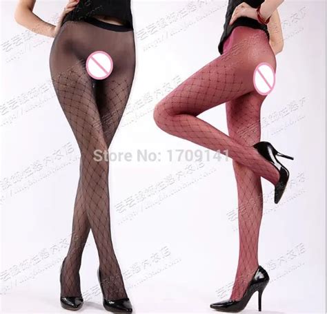 New High End Women S D Hollow Jacquard Seamless Mesh Ultra Thin Tights