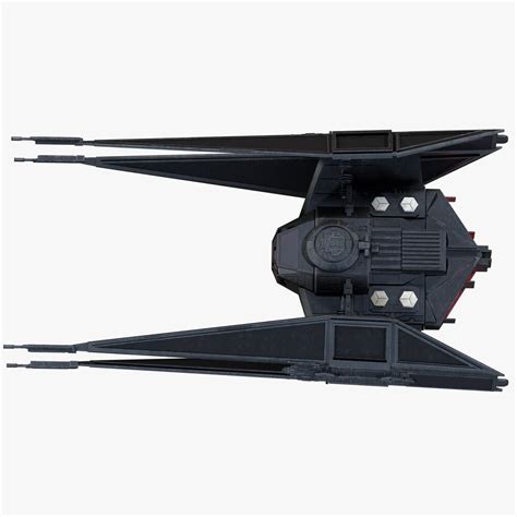 Star Wars Kylo Ren Tie Silencer 3d Model Download Other Author Format