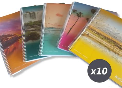 Cuaderno Universitario Avon Rayado Cuadriculado A Pack X