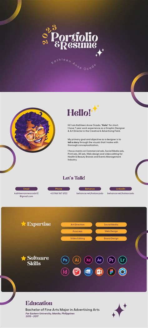 portfolio resume graphic design portfolio layout graphic designer