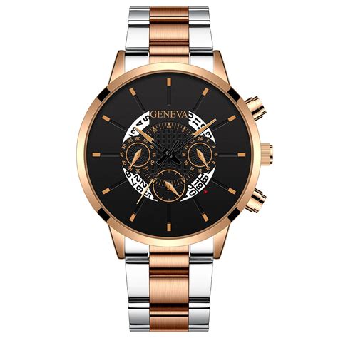 2020 Fashion Metal Band Stainless Steel Back Business Geneva Quartz Watches Best Designer Geneva