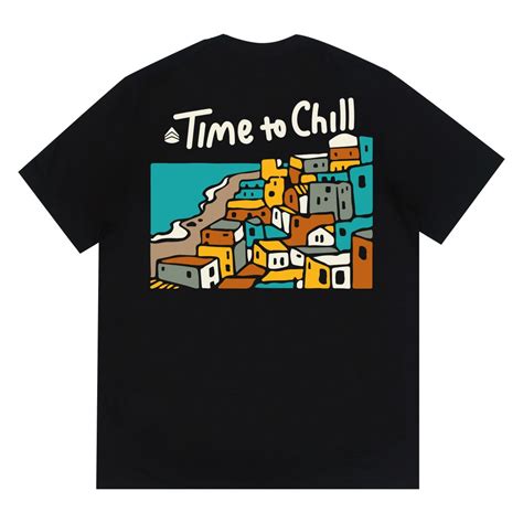 Camiseta Básica Unissex Time To Chill Beach House T Sete Custom