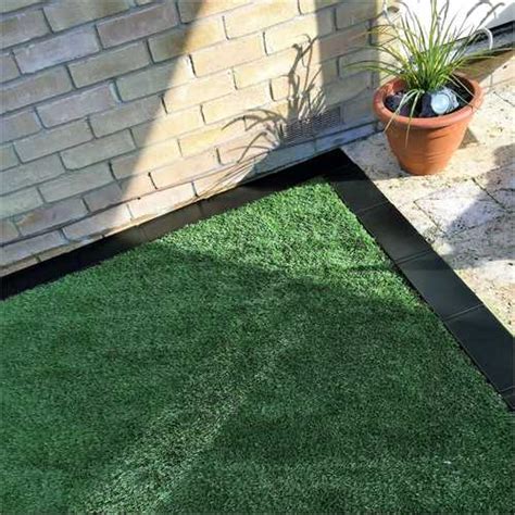 5m EasyEdge Artificial Grass Edging - Black - H5cm