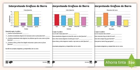 Guía De Trabajo Graficos De Barras Twinkl