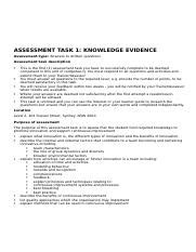 Bsbinn Task Pdf Assessment Tool Quali Ca On Bsb Certi Cate