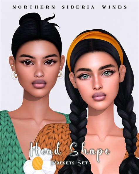 Head Shape Presets Set Northern Siberia Winds Sims Cc Eyes Sims