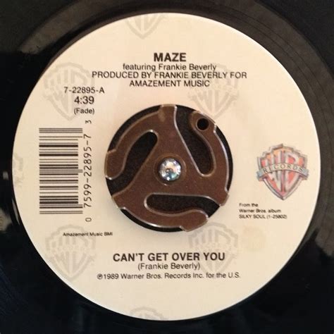 Vinyl From Soultown Maze Featuring Frankie Beverly Cant Get Over You