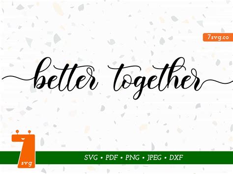 Better Together SVG Home Sign Svg Rustic Sign Svg Etsy