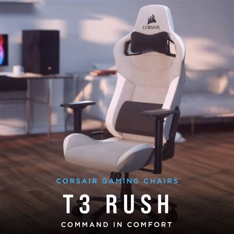 Corsair T3 Rush Fabric Gaming Chair Charcoal