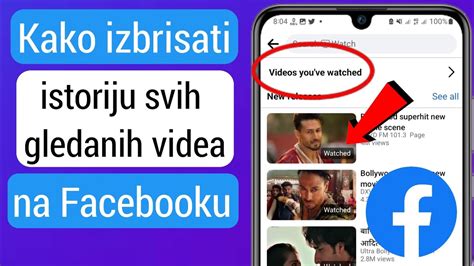 Kako Izbrisati Istoriju Svih Gledanih Videa Na Facebooku Novo