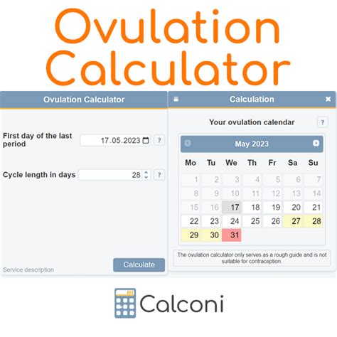 Ovulation calculator - Calculate fertile days