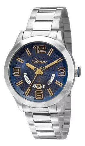 Relógio Condor Co2115uv 3a Masculino Prateado Mostrador Azul MercadoLivre