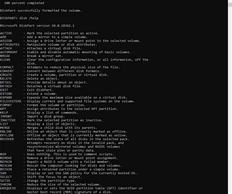 format  drive  diskpart command  windows unbxtech