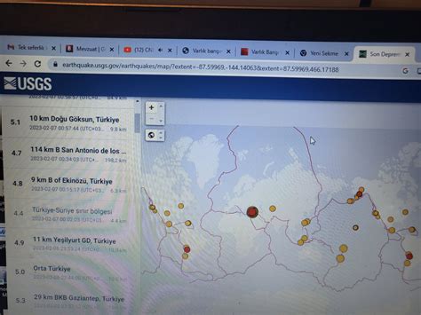 Koray Ateş Ph D on Twitter USGS Web sitesi An itibariyle