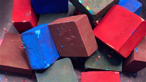 Dyed Crunchy Gym Chalk Blocks Gym Chalk Asmr Relaxing