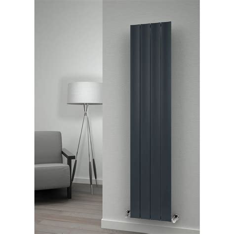 Reina Luca Vertical Single Panel Aluminium Radiator White Finish