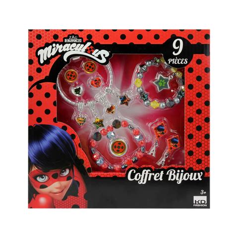 Coffret bijoux 9 pièces Miraculous Taldec King Jouet Bijoux