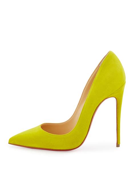 Christian Louboutin So Kate Suede Red Sole Pump