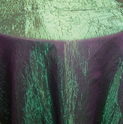 Crushed Iridescent Violet Green Tablecloth Specialty Linen