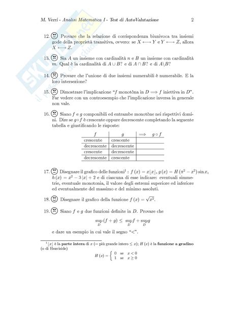 Analisi Matematica Temi D Esame Svolti