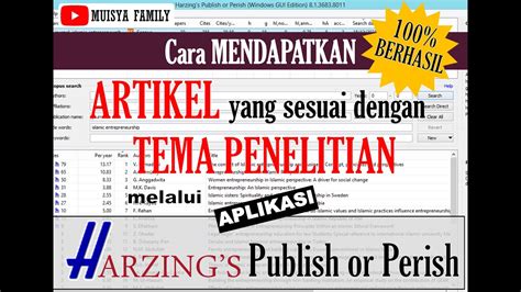 Cara Mendapatkan Artikel Yang Sesuai Dengan Tema Penelitian Melalui