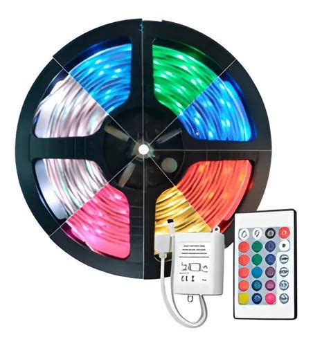 Tira Led Rgb 5050 Rollo De 5 M 300 Led Ip20 14 4 W Luz Rgb