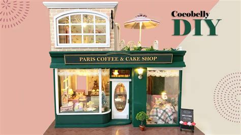 Diy Miniature Dollhouse Crafts Coffee Journey Café De Paris Relaxing