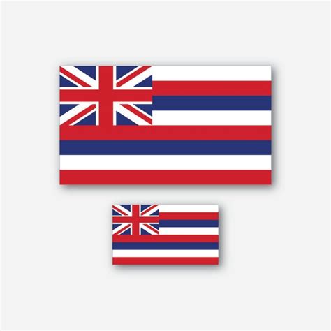 Hawaiian Flag Sticker Etsy