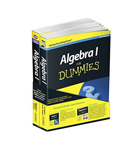 Algebra I For Dummies 1001 Algebra I Practice Problems For Dummies