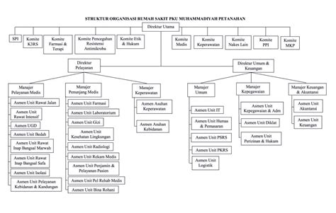 Struktur Organisasi Rs Muhammadiyah Semarang Imagesee