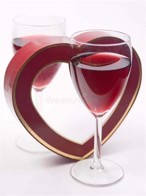 Wine With Heart Stock Image Image Of Happy Congratulations 7733995