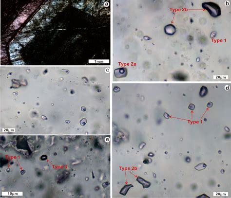 Photomicrographs Showing The Texture And Fluid Inclusions In Quartz