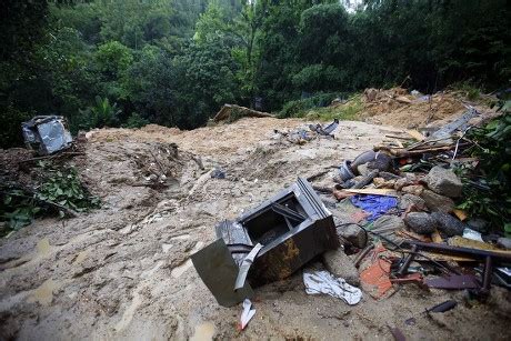 General View Damage Caused By Landslide Editorial Stock Photo - Stock ...