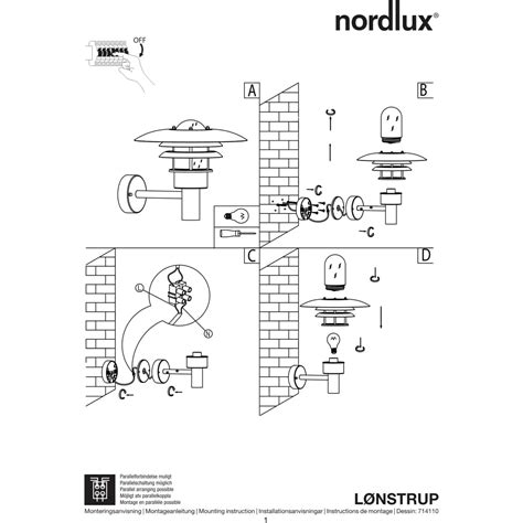 Designer Lonstrup Black Outdoor Wall Lamp Nordlux