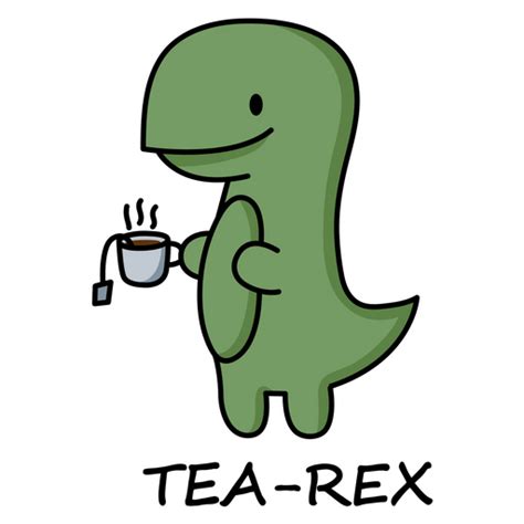 Tea Rex Stickers Sticker Mania