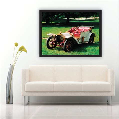 Quadro Decorativo Carros Vintage Retrô Moldura R176 Elo7