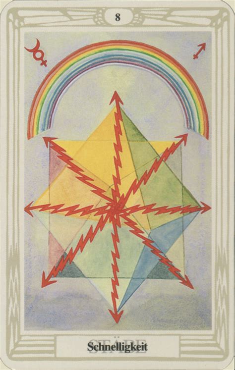 Tarotkarte Acht Der St Be Im Crowley Thoth Tarot Tarot De